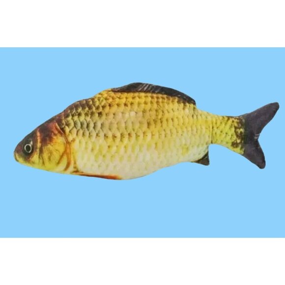 Fish-Shaped Cat Toy 9in Bell  Birthday Christmas Kitty Kitten Cat New Gift - Picture 5 of 6